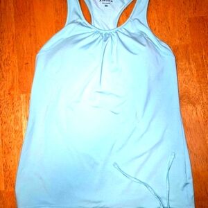 Athleta Green Racerback Top with Ribbed Stretch Fabric